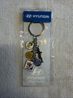 Hyundai FIFA 2010 Charm Keychain - Blue, Silver, Green, Yellow NWT